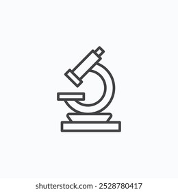 Microscope vector flat icon set.eps