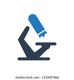 Microscope vector icon