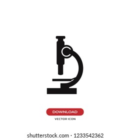 Microscope vector icon