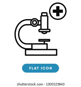 Microscope vector icon