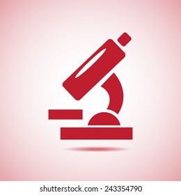 Microscope vector icon