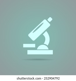 Microscope vector icon