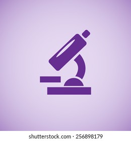 Microscope vector icon