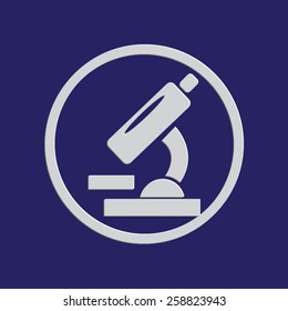 Microscope vector icon