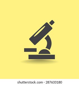 Microscope vector icon