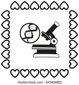 microscope vector icon