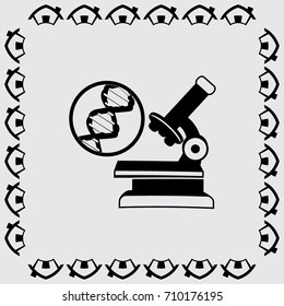 microscope vector icon