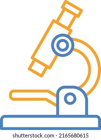 Microscope vector icon. Can be used for printing, mobile and web applications.