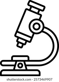 Microscope vector icon. Can be used for printing, mobile and web applications.