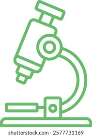 Microscope vector icon. Can be used for printing, mobile and web applications.