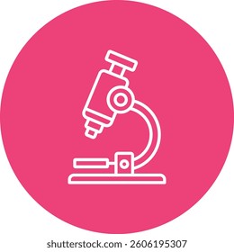 Microscope vector icon. Can be used for printing, mobile and web applications.