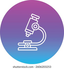 Microscope vector icon. Can be used for printing, mobile and web applications.