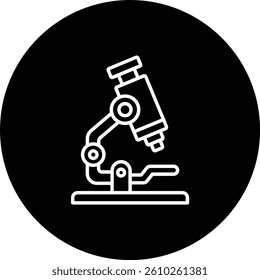 Microscope vector icon. Can be used for printing, mobile and web applications.