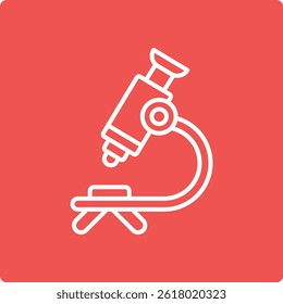 Microscope vector icon. Can be used for printing, mobile and web applications.