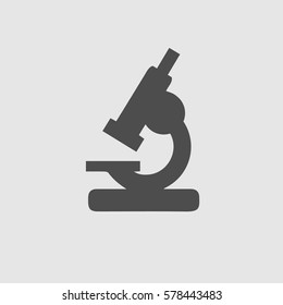 Microscope vector icon EPS 10. Lab simple isolated symbol. - Shutterstock ID 578443483