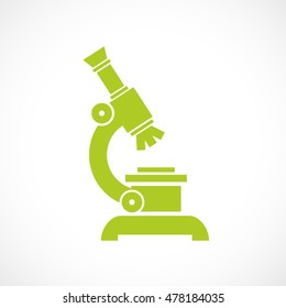 Microscope vector icon illustration isolated on white background