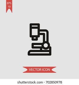 Microscope vector icon illustration symbol