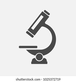 microscope vector icon for magnifying medical scientific and biological practicals