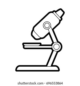microscope vector illustration