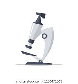 Microscope Vector Illustration Flat Style Stock Vector (Royalty Free ...