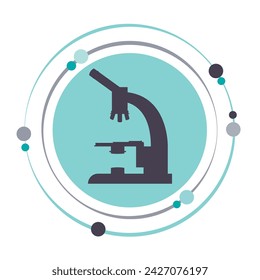 Microscope vector illustration graphic science icon symbol