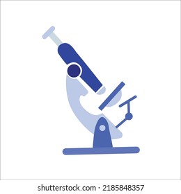 Microscope. Vector illustration isolated on white background.