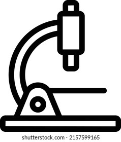 microscope Vector illustration on a transparent background. Premium quality symmbols. Thin line vector icons for concept and graphic design.
