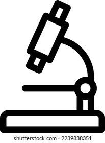 microscope Vector illustration on a transparent background. Premium quality symmbols. Thin line vector icons for concept and graphic design.