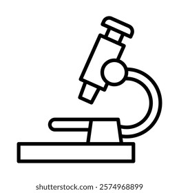 Microscope Vector Line Icon Design