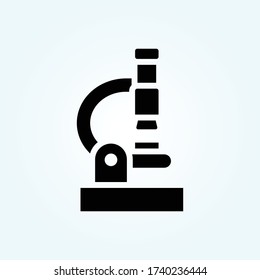 microscope Vector Solid style illustration. Startup and New Business symbol icon. EPS 10