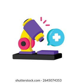 Microscope Vector style icons. EPS 10 file.