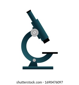 microscope viewing germs. vector illustration. 