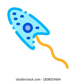 Microscopic Bacteria Germs Vector Thin Line Icon Sign. Virus Allergen Bacterium Germ Linear Pictogram. Biohazard Microbe Type Infection Biology Microorganism Contour Illustration