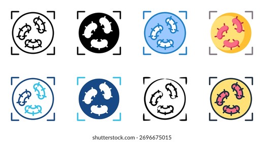 Ícone de detritos microscópicos define várias coleções de estilos 

