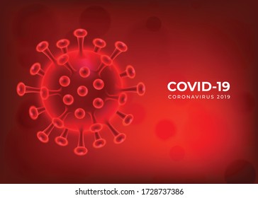 Microscopic enlarged corona virus background