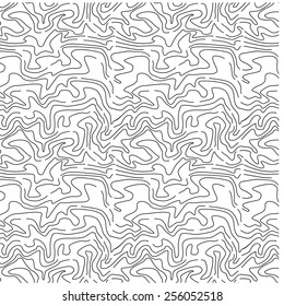 A microscopic graphic vector pattern with short curvy lines.