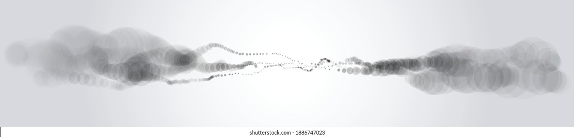 Microscopic style image with biological science theme vector illustration, abstract background with transparent and depth of field effect.