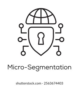 Micro-Segmentation Icon – Isolated Network Security and Access Control