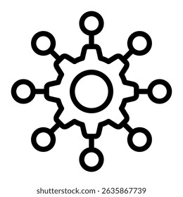 Mikroservice-Icon-Element für Design