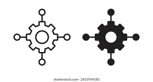 Icono de microservicios. conjunto de símbolos de Vector moderno