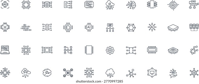 Microship icons Pixel perfect. Setup ,computer ,system, science
