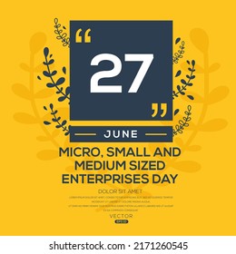 Micro-Small and Medium-sized Enterprises Day, held on 27 June.