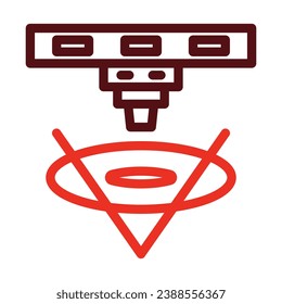 Microsurgery Vector Thick Line Two Color Icons For Personal And Commercial Use.
