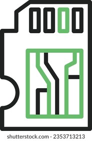 Microtechnology Icon image. Suitable for mobile application.