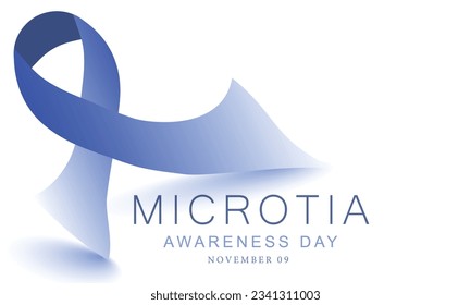 Microtia Awareness Day. background, banner, card, poster, template. Vector illustration.