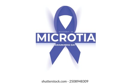 Microtia awareness day. background, banner, card, poster, template. Vector illustration.