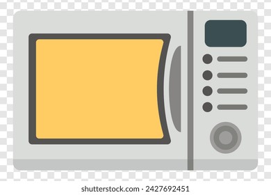 Microwave with advanced settings line icon. Oven, food, waves, heating, kitchen, heat, grill, household, electricity, emitter, electrical appliance. Vector line icon for business and advertising