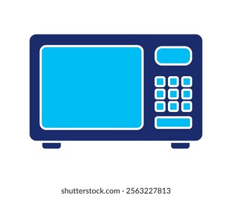 microwave appliance icon isolated design