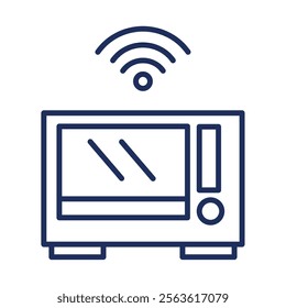 microwave appliance icon isolated design