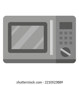 Microwave in cartoon style. Vector illustration. Stock image. 